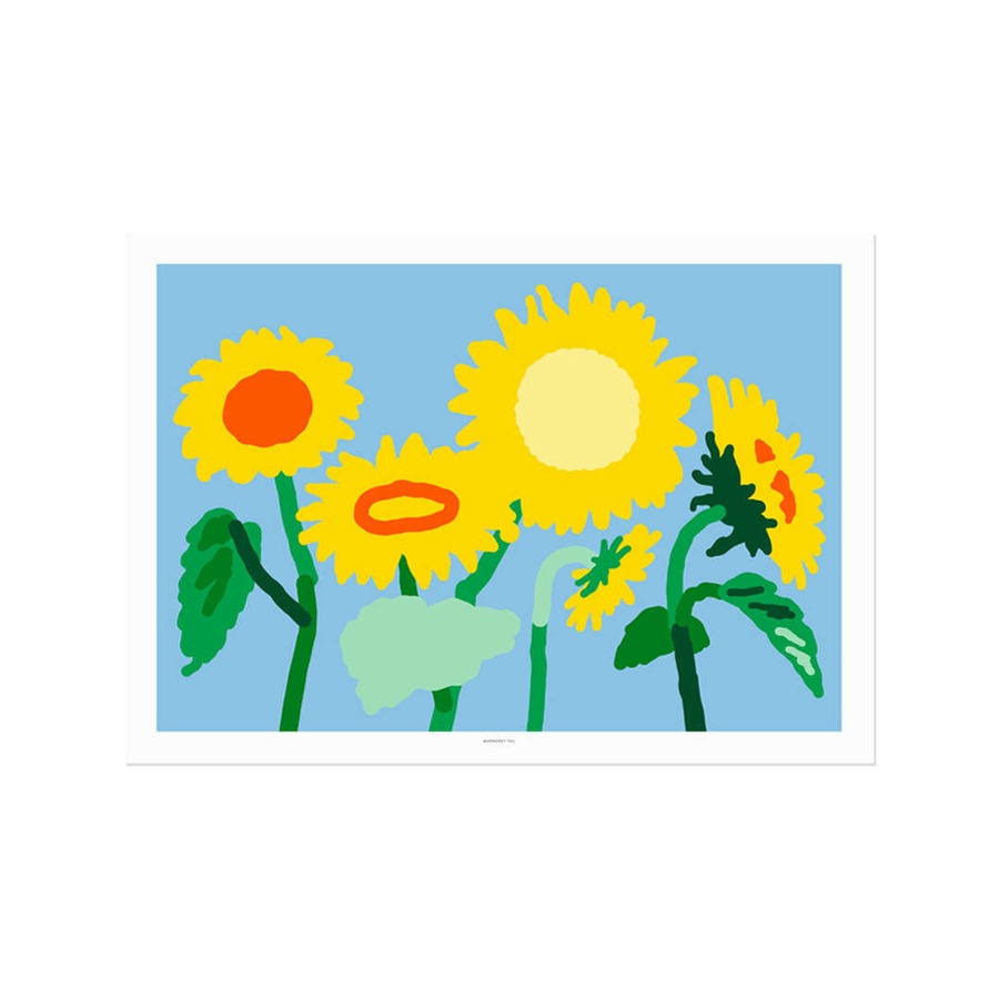 웜그레이테일 포스터 Sunflowers 4size
