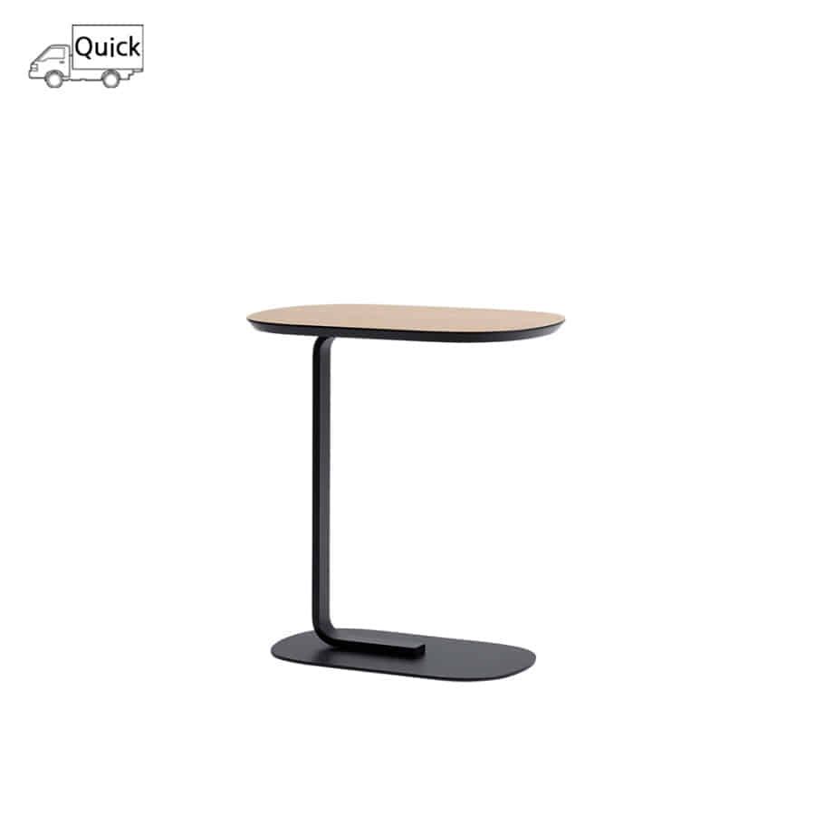 *무토 릴레이트 사이드 테이블 Relate Side Table 60.5 Oak Veneer/Black