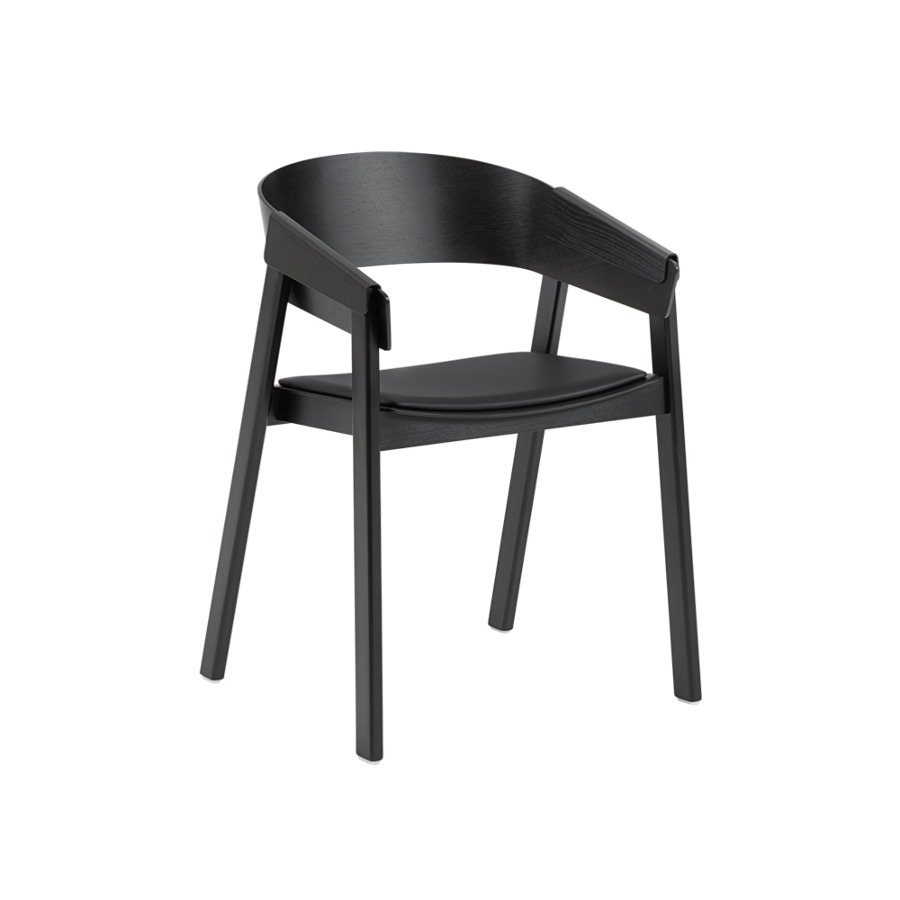 무토 커버 암체어 Cover Arm Chair Black/Refine Leather Black