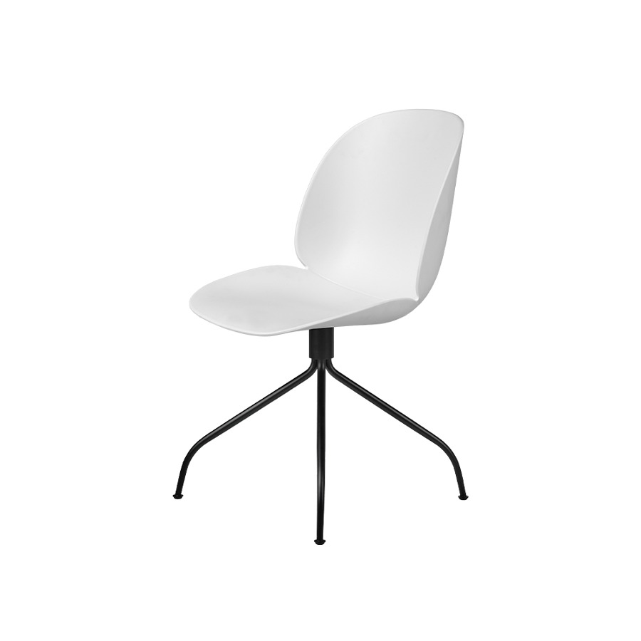 구비 비틀 미팅 체어Beetle Meeting Chair Swivel Base Black Frame / White