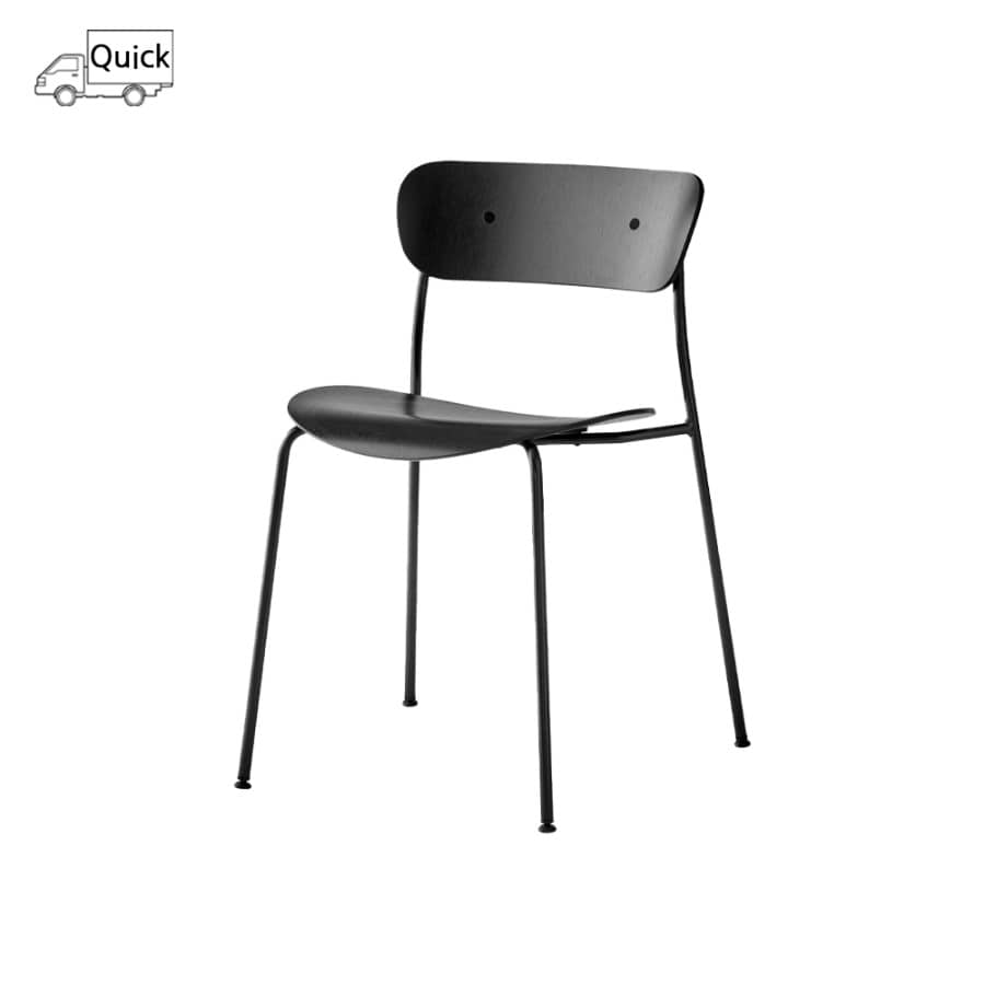 앤트레디션 파빌리온 체어 Pavilion Chair AV1 Black / Black Lacquered Oak / Black Fitting