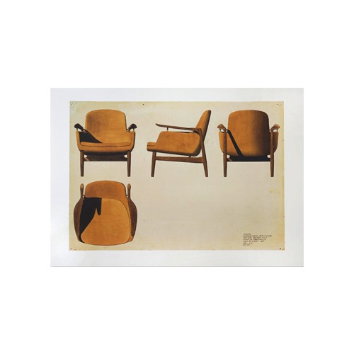핀율 Sketch ll Brown Chair 50 x 70 (액자포함)