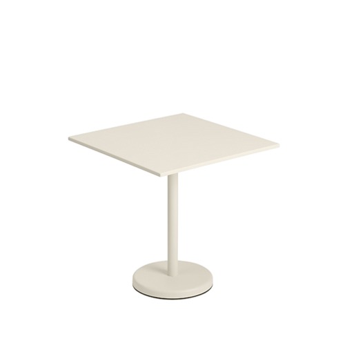 무토 리니어 스틸 카페 테이블 Linear Steel Cafe Table Square Off-White