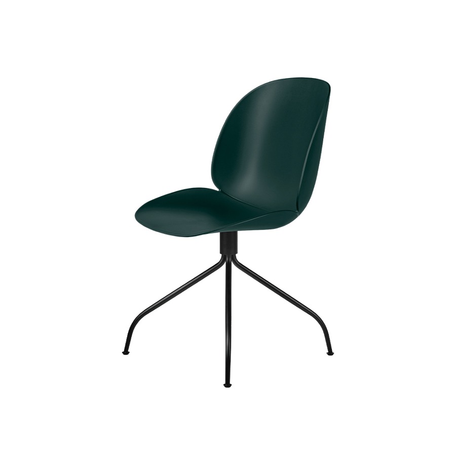 구비 비틀 미팅 체어Beetle Meeting Chair Swivel Base Black Frame / Dark Green