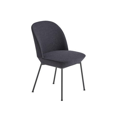 무토 오슬로 사이드 체어 Oslo Side Chair Anthracite Black / Ocean 601