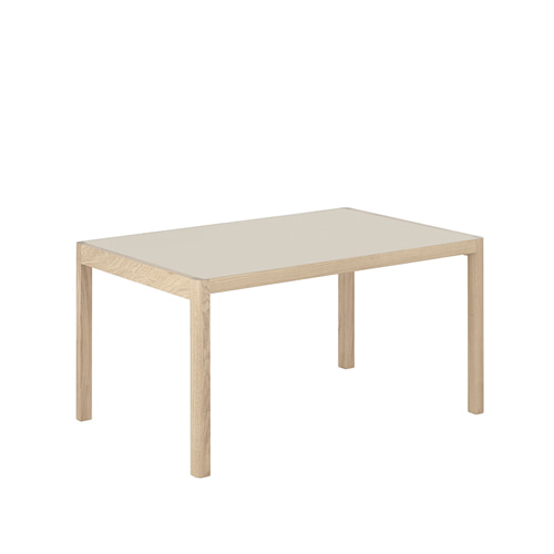 전시품 할인 적용 무토 워크샵 테이블  Workshop Table Warm Grey Linoleum/Oak 140cm