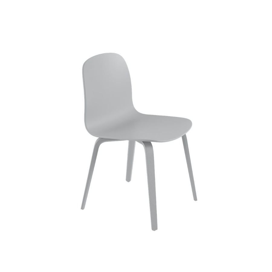 무토 비수 체어 우드 베이스 Visu Chair Wood Base Grey