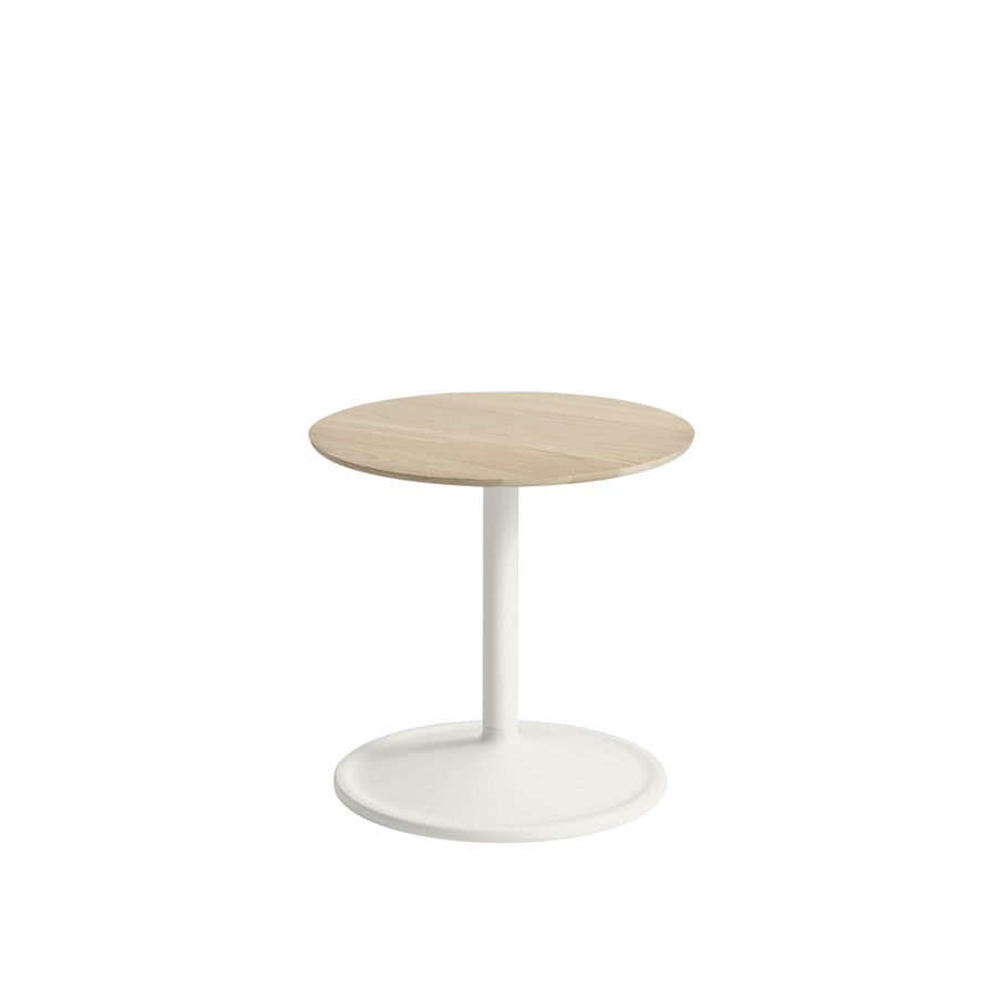 무토 소프트 사이드 테이블 Soft Side Table Round 2size Soild Oak/Off-White