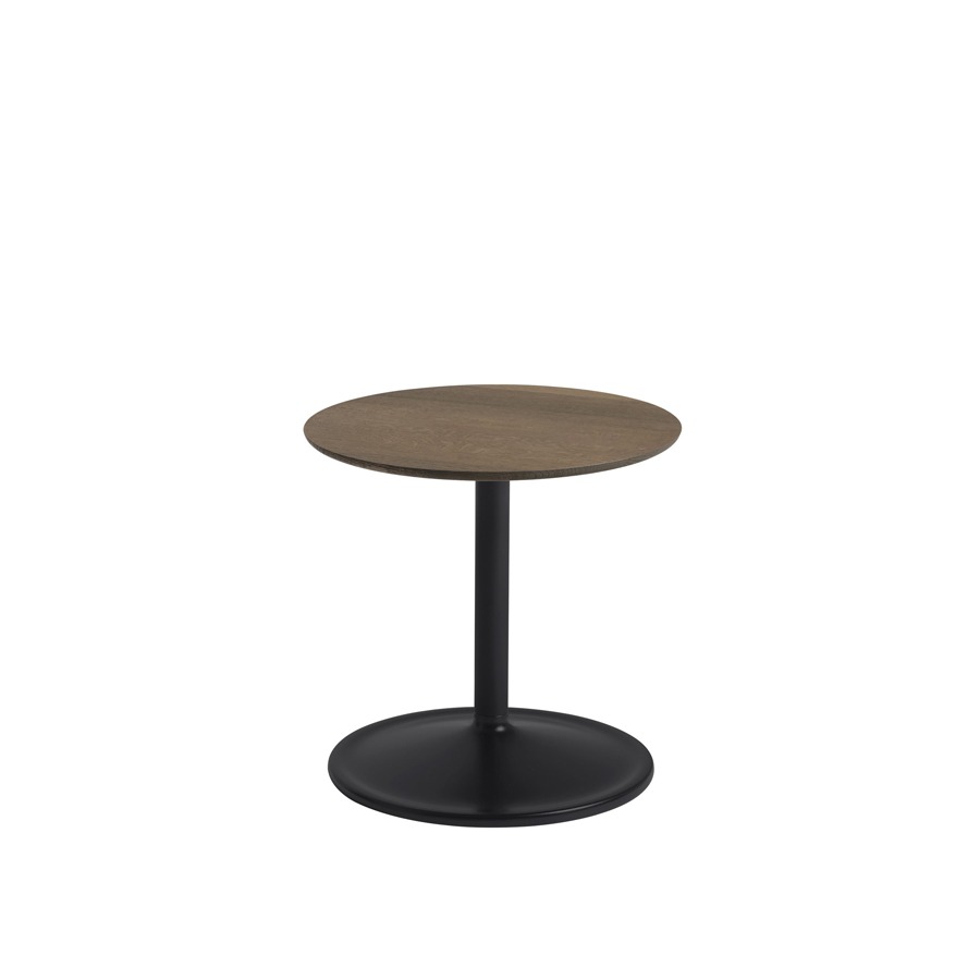 무토 소프트 사이드 테이블 Soft Side Table Round 2size Soild Smoked Oak/Black