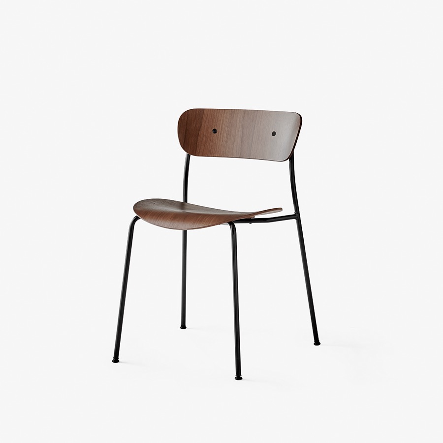 앤트레디션 파빌리온 체어 AV1 Pavilion Chair AV1 Black / Lacquered Walnut / Black Fitting