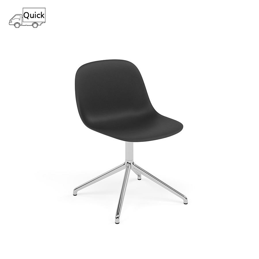 무토 화이버 사이드 체어 스위블 Fiber Side Chair Swivel Base Aluminum / black