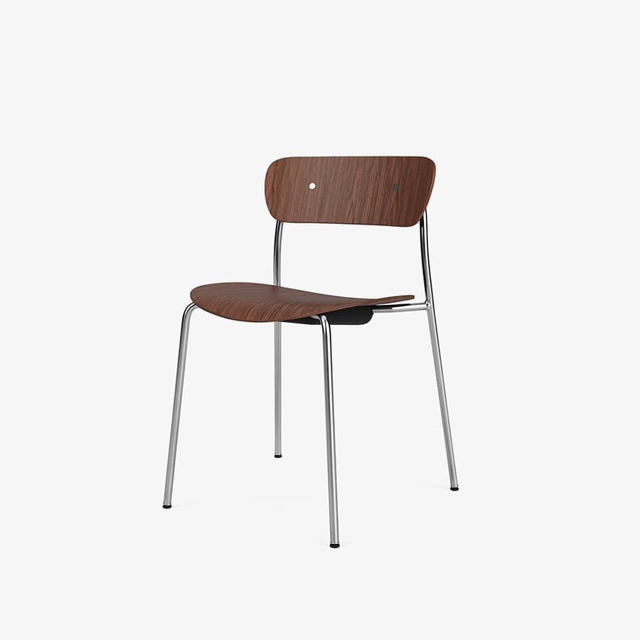 앤트레디션 파빌리온 체어 AV1 Pavilion Chair AV1 Chrome / Lacquered Walnut