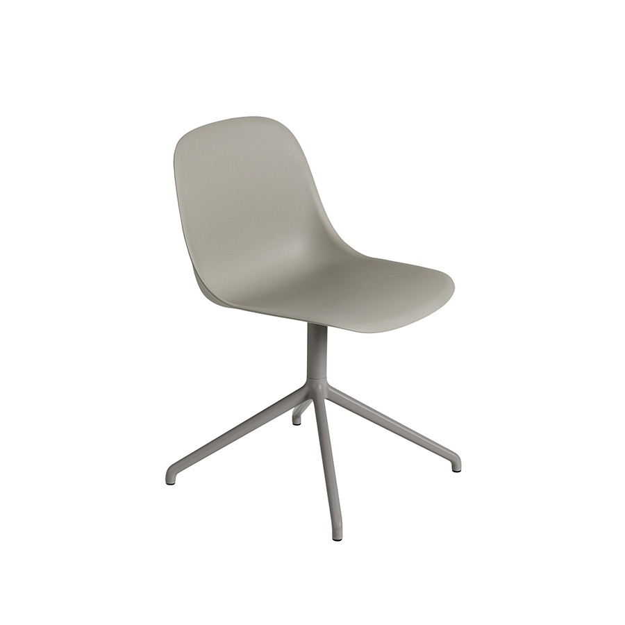 무토 화이버 사이드 체어 스위블 Fiber Side Chair Swivel Base Grey / Grey