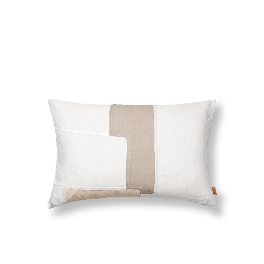 펌리빙 파트 쿠션 Part Cushion Rectangular, 60x40 Off-white