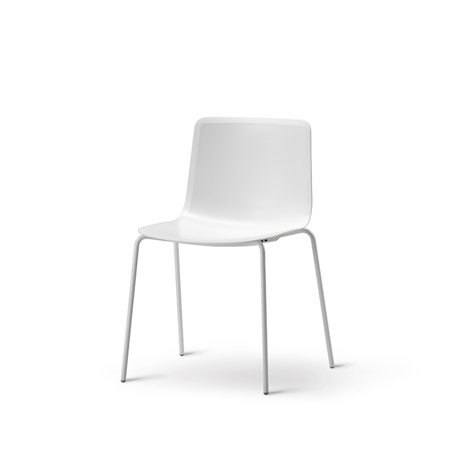프레데리시아 파토 체어 Pato 4 Leg Chair Chrome/White