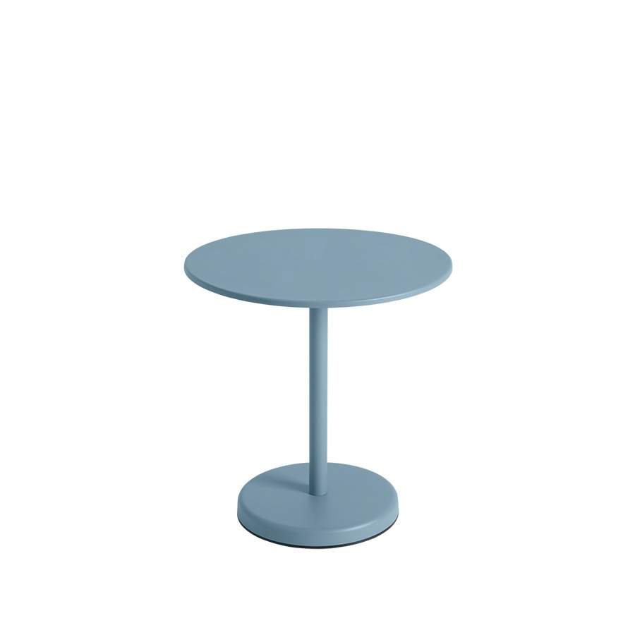 무토 리니어 스틸 카페 테이블 Linear Steel Cafe Table 3size, Round Pale Blue