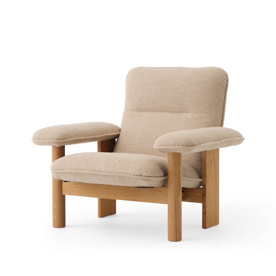 오도 코펜하겐 브라질리아 라운지 체어 Brasilia Lounge Chair Natural Oak/Bouclé 02