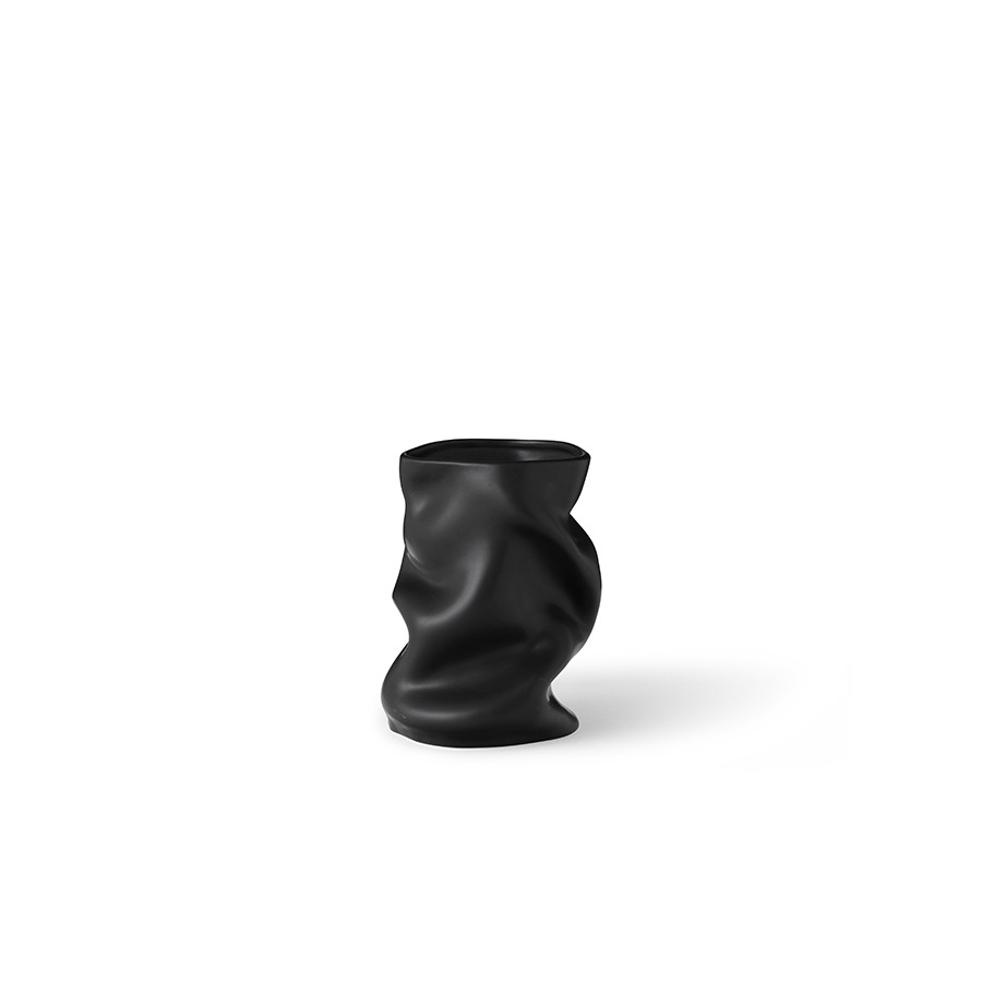 메누 콜랩스 베이스 Collapse Vase H20, Black