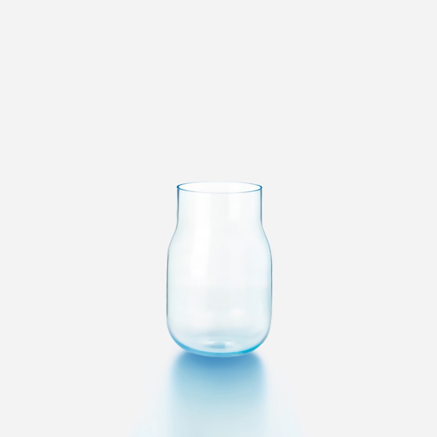 데헴 베이스 미듐 Vase Medium Opalescent Blue