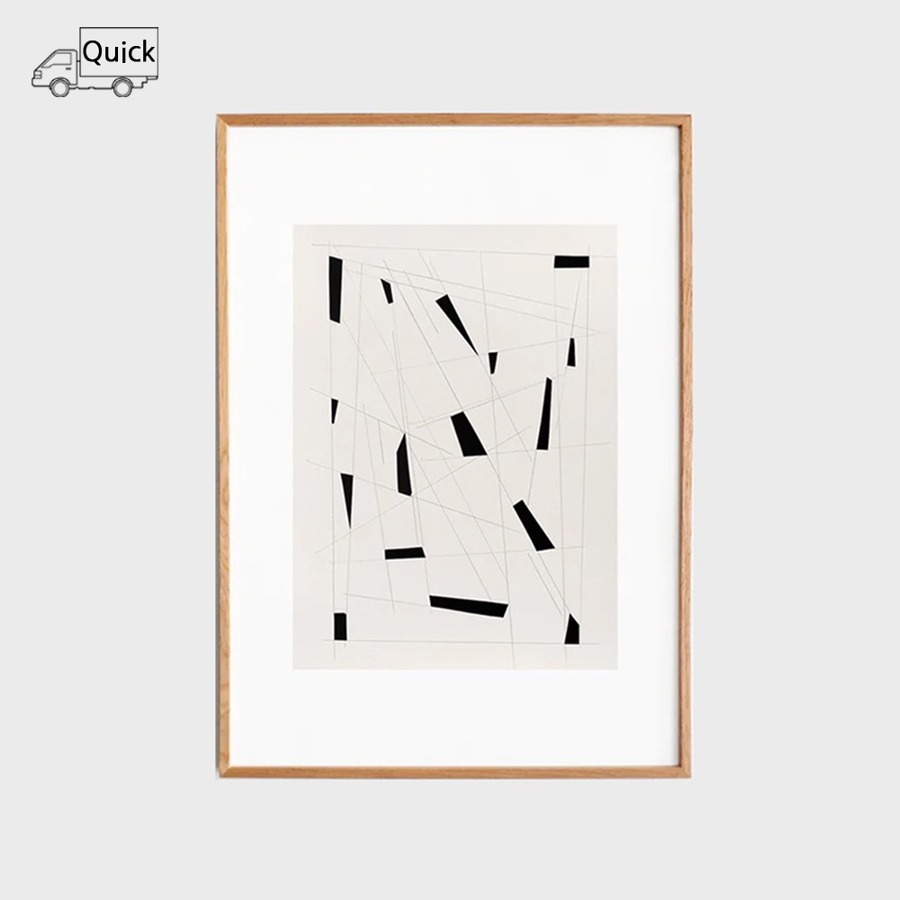 Deconstructed Collection No.36 Wood Frame, 500 x 700