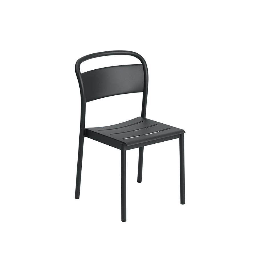 무토 리니어 스틸 사이드 체어 Linear Steel Side Chair Black