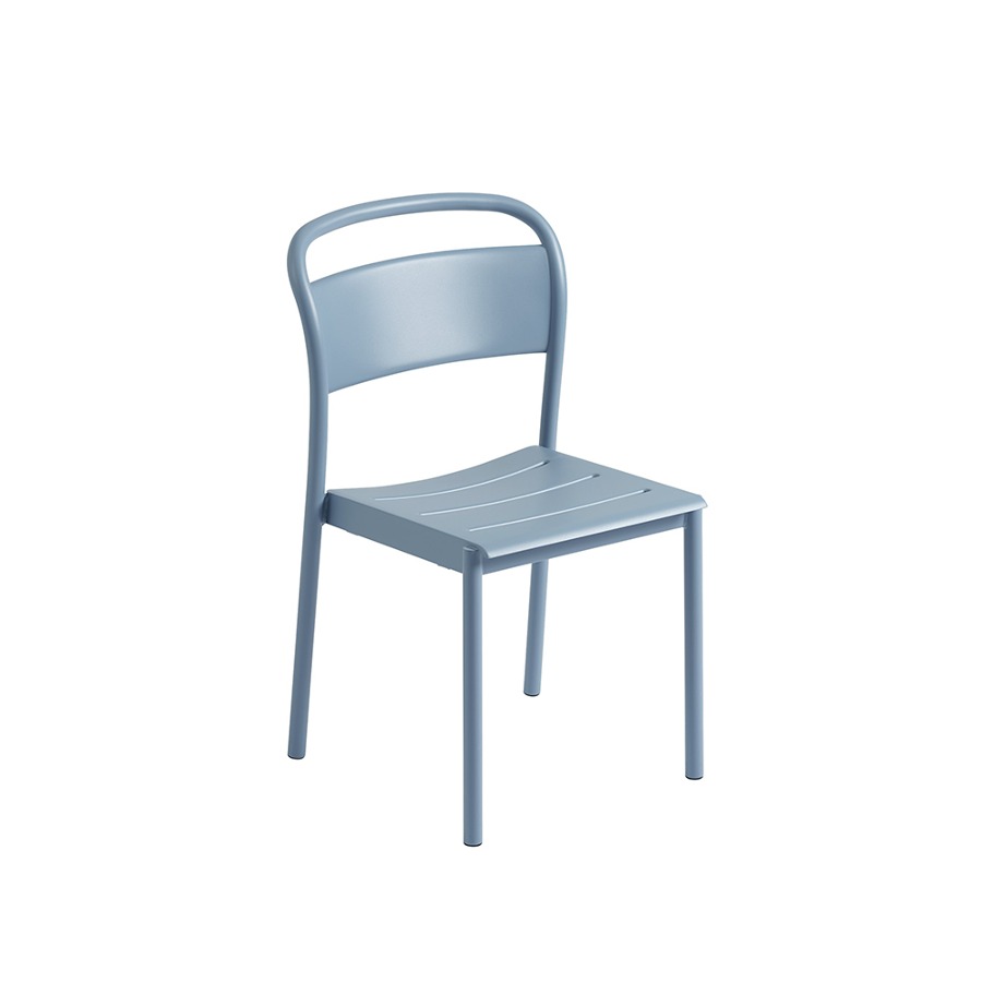 무토 리니어 스틸 사이드 체어 Linear Steel Side Chair Pale Blue