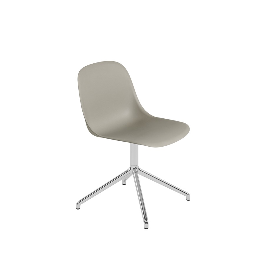 무토 화이버 사이드 체어 스위블 Fiber Side Chair Swivel Base Aluminum / Grey