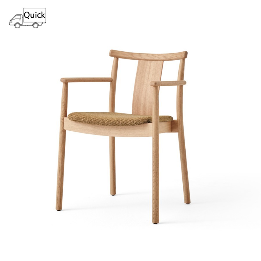 오도 코펜하겐 메르커 다이닝 암체어 Merkur Dining Chair w Armrest Seat Upholstered, Oak / Boucle 6