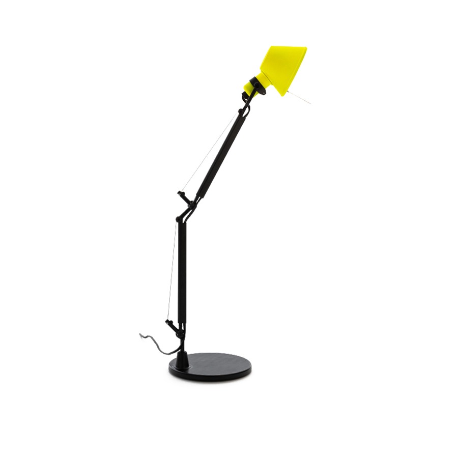 아르떼미데 톨로메오 마이크로 테이블 램프 Tolomeo Micro Bicolor Table Lamp Black / Yellow