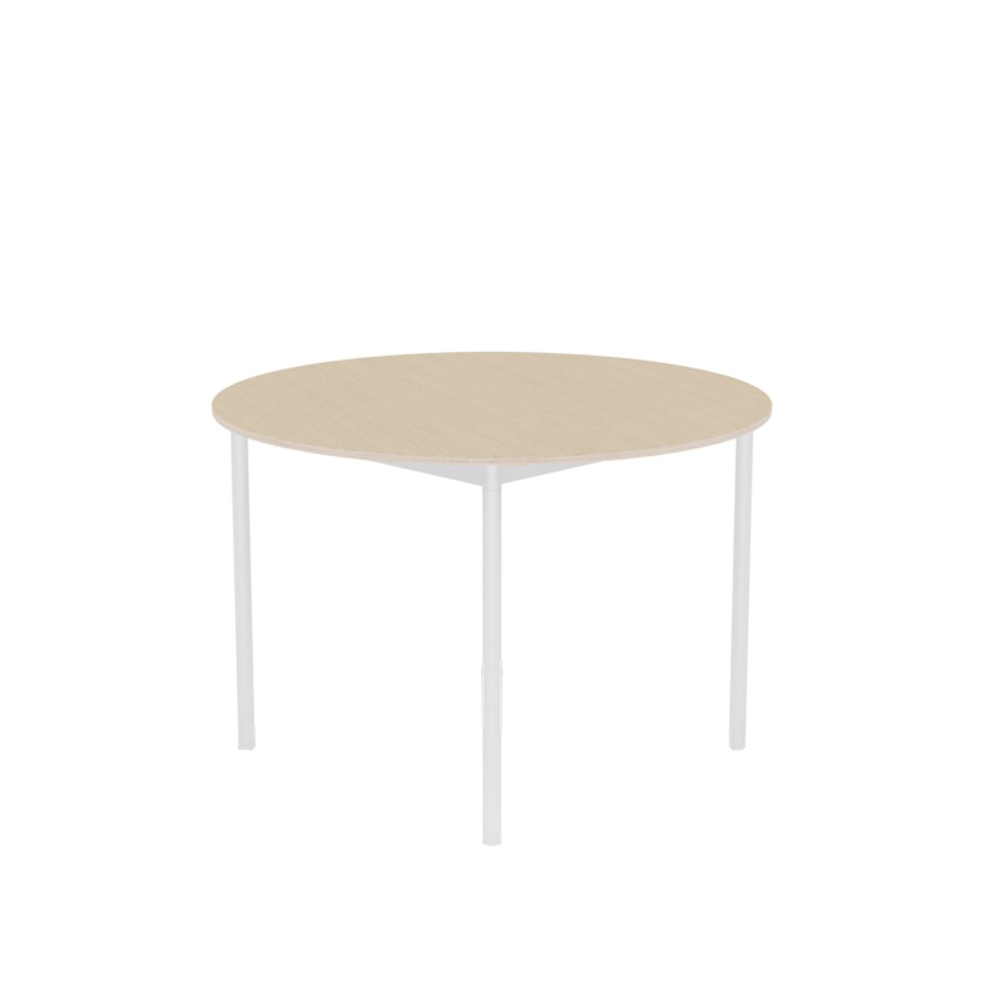 무토 베이스 테이블 Base Table Round dia.110 White/Oak