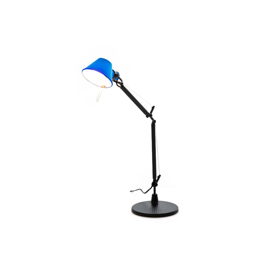 아르떼미데 톨로메오 마이크로 테이블 램프 Tolomeo Micro Bicolor Table Lamp Black / Blue