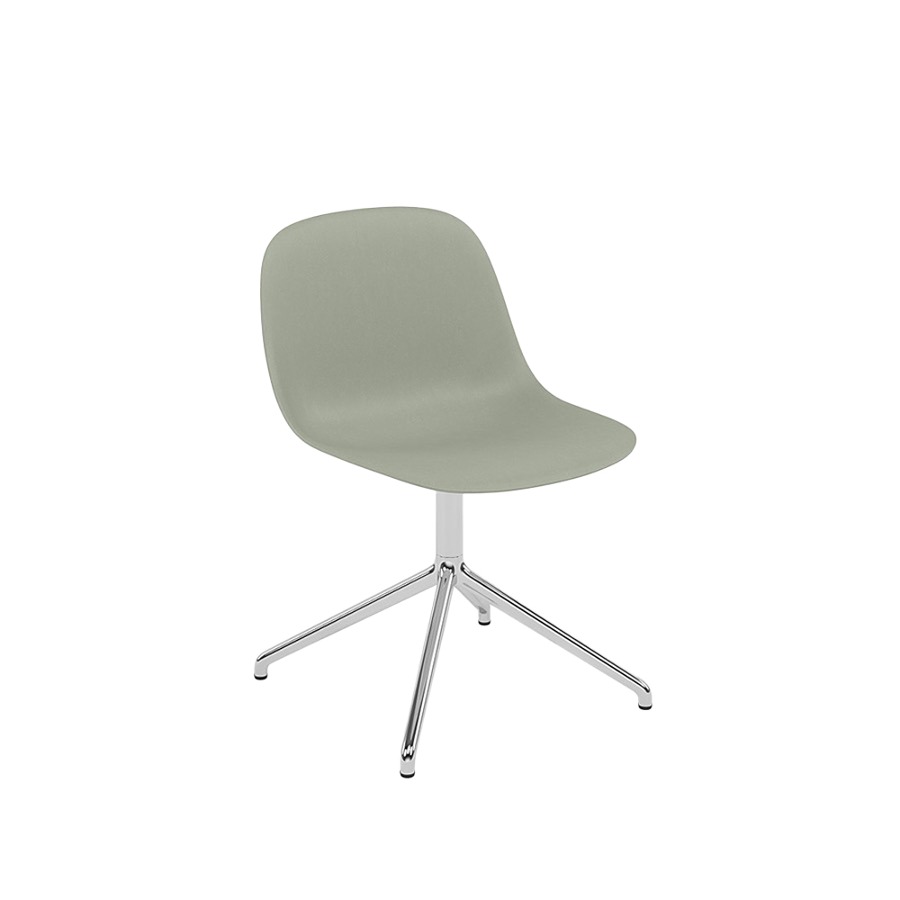 무토 화이버 사이드 체어 스위블 Fiber Side Chair Swivel Base Aluminum / Dusty Green