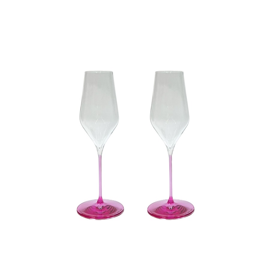 플라워베리 블랑 와인 글라스 Blanc Wine Glass Small Pink