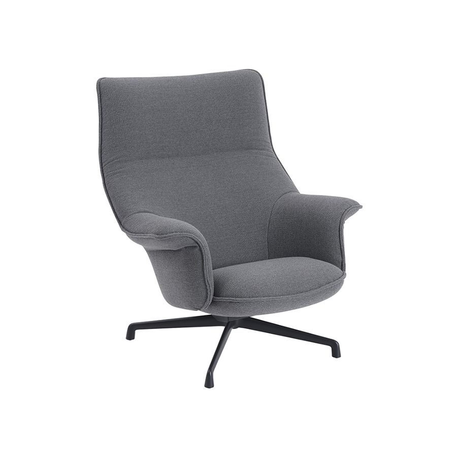 무토 도즈 라운지 체어 스위블 Doze Lounge Chair Swivel Black/Ocean80
