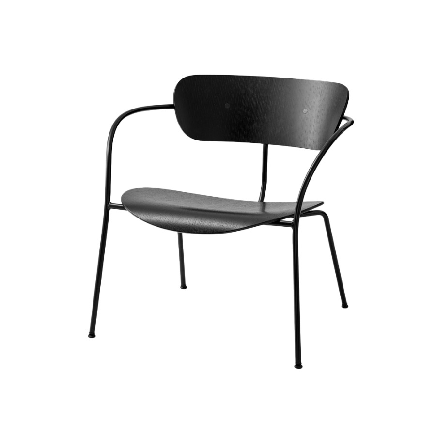 앤트레디션 파빌리온 라운지 체어 Pavilion Rounge Chair AV5 Black / Black Lacquered Oak