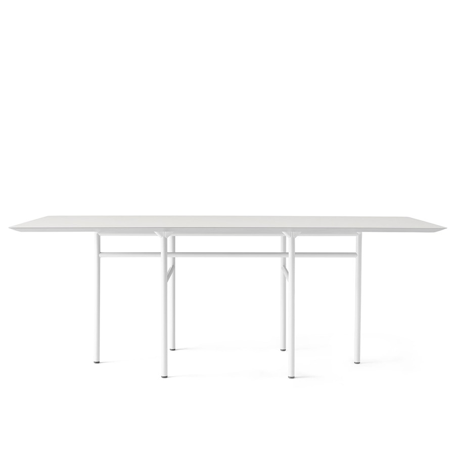 메누 스네어가드 다이닝 테이블 Snaregade Dining Table Rectangular Light Grey Steel / Mushroom Linoleum