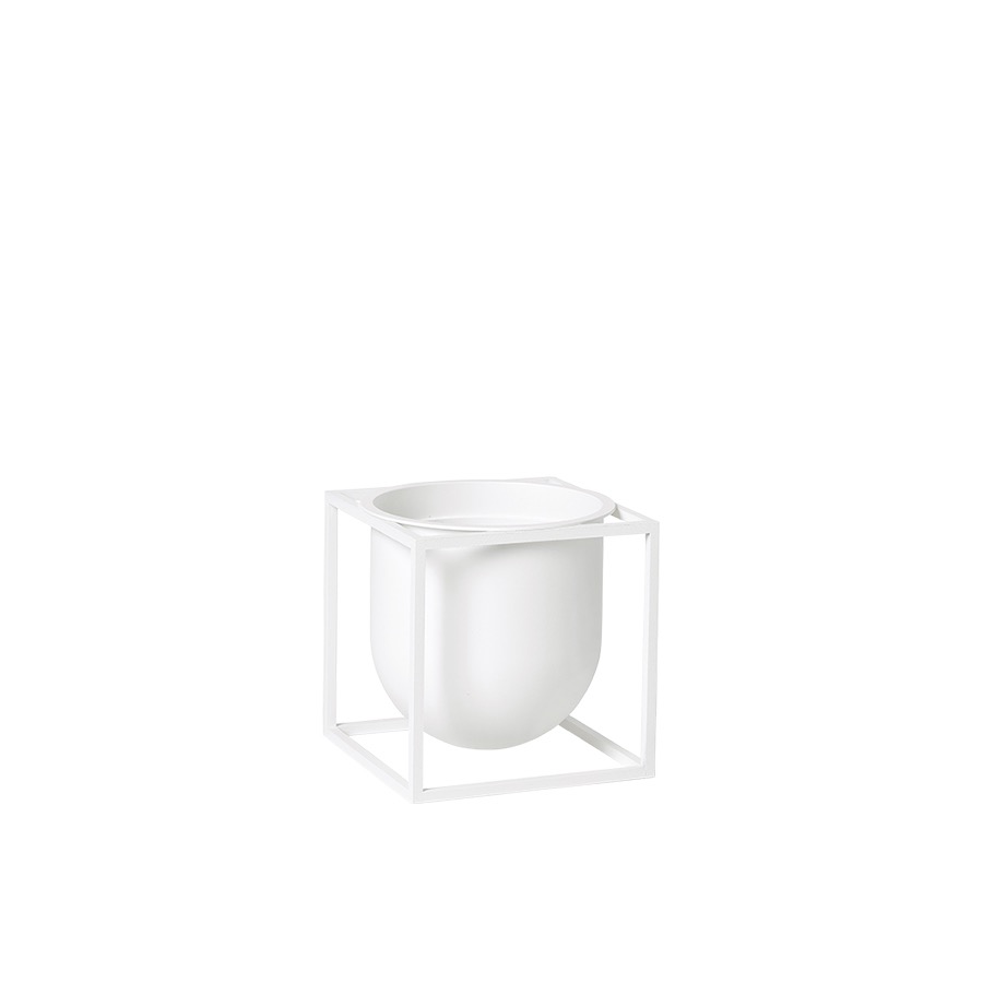 바이라센 쿠부스 플라워팟 베이스 14 Kubus Flowerpot Vase 14 White