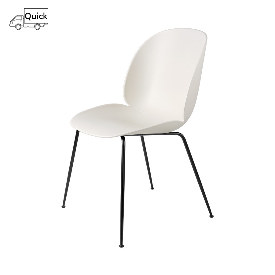 구비 비틀 다이닝 체어 Beetle Dining Chair Black Frame / Alabaster White