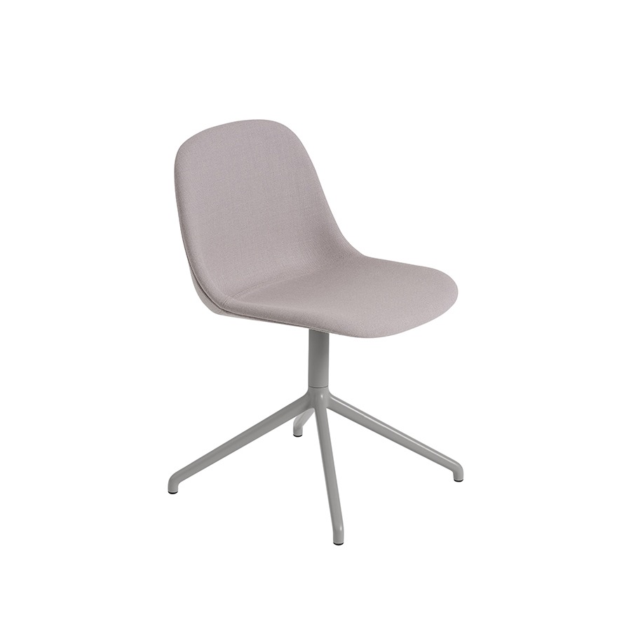 무토 화이버 사이드 체어 스위블 Fiber Side Chair Swivel Base W.Return Grey / Twill Weave 620
