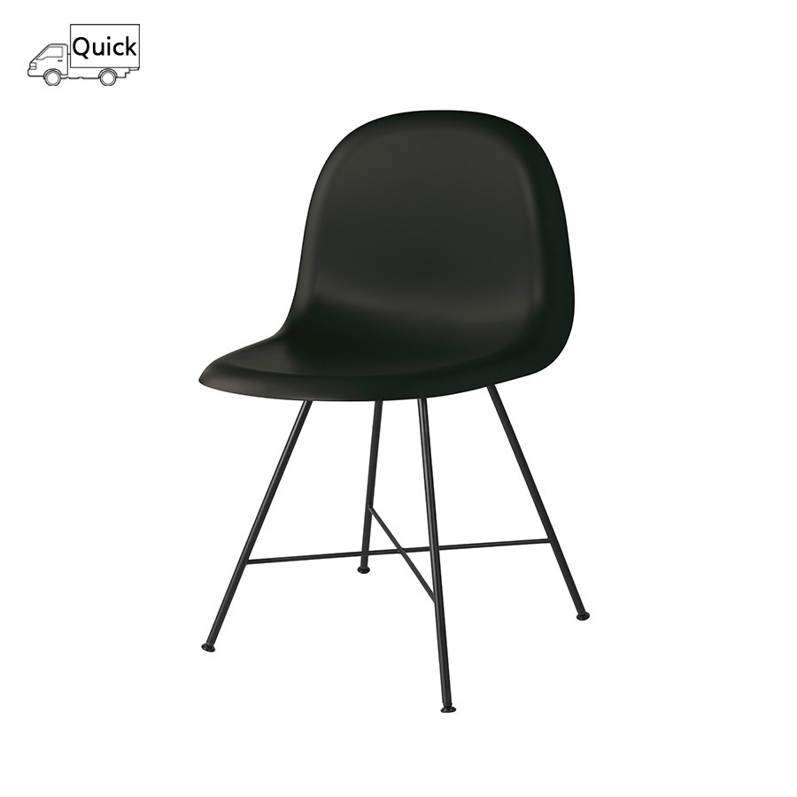구비 3D 다이닝 체어 3D dining chair Center Base, Black Frame / Black