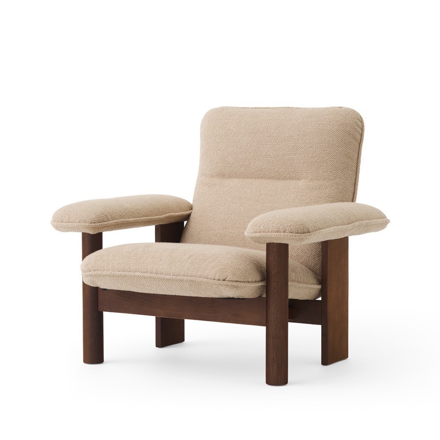 오도 코펜하겐 브라질리아 라운지 체어 Brasilia Lounge Chair Dark Stained Oak/Bouclé 02