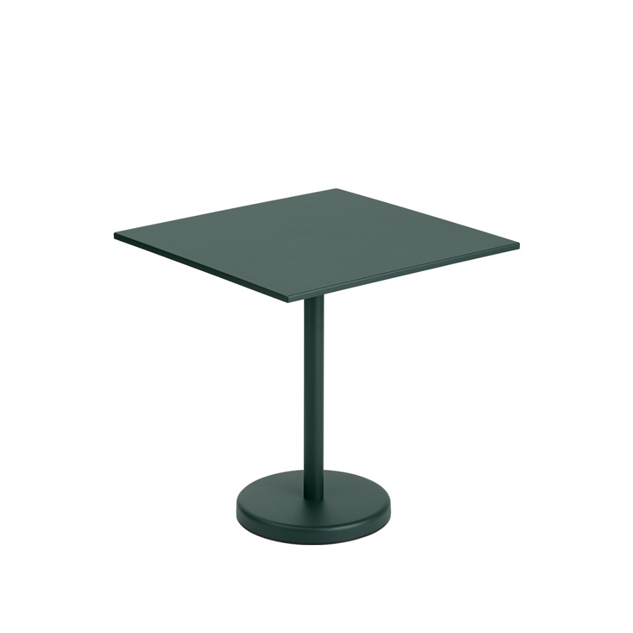 무토 리니어 스틸 카페 테이블 Linear Steel Cafe Table Square 3sizes Dark Green