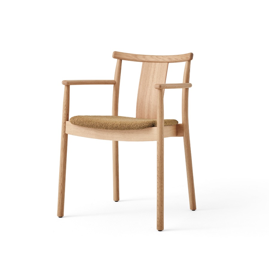 오도 코펜하겐 메르커 다이닝 암체어 Merkur Dining Chair w Armrest Seat Upholstered, Oak / Boucle 6