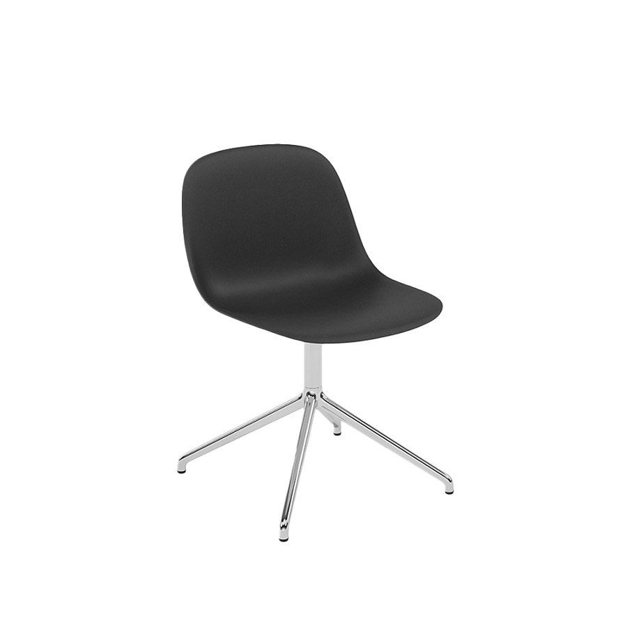 무토 화이버 사이드 체어 스위블 Fiber Side Chair Swivel Aluminum/Black