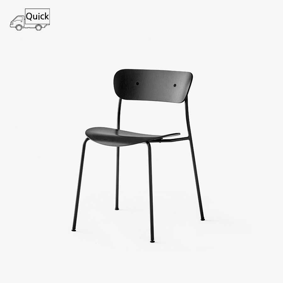 앤트레디션 파빌리온 체어 AV1 Pavilion Chair AV1 Black / Black Lacquered Oak / Black Fitting